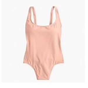 J. Crew plunging scoopback one piece swimsuit